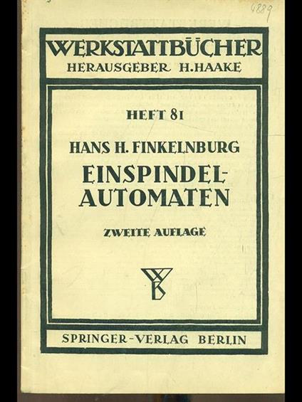 einspindelautomaten - copertina