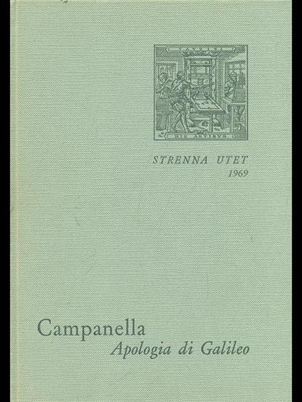 Apologia di Galileo - Tommaso Campanella - copertina