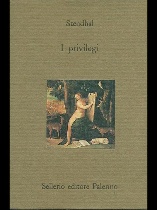 I privilegi - Stendhal - copertina