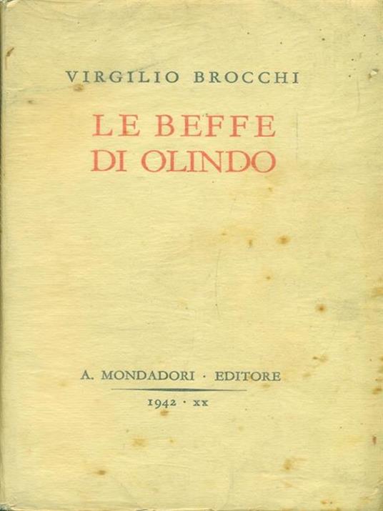 Le beffe di Olindo - Virgilio Brocchi - copertina