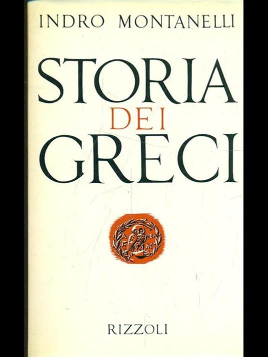 Storia dei Greci - Indro Montanelli - copertina