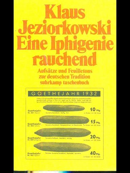 Eine Iphigenie rauchend - copertina