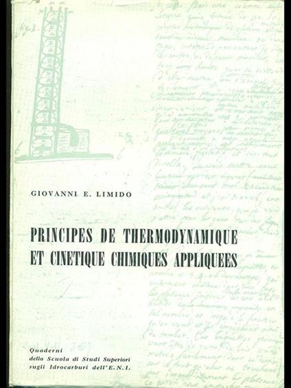 Pricipes de thermodynamique et cinetique chimiquesappliquees - copertina