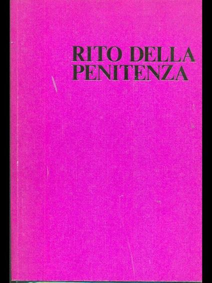 Rito della penitenza - copertina