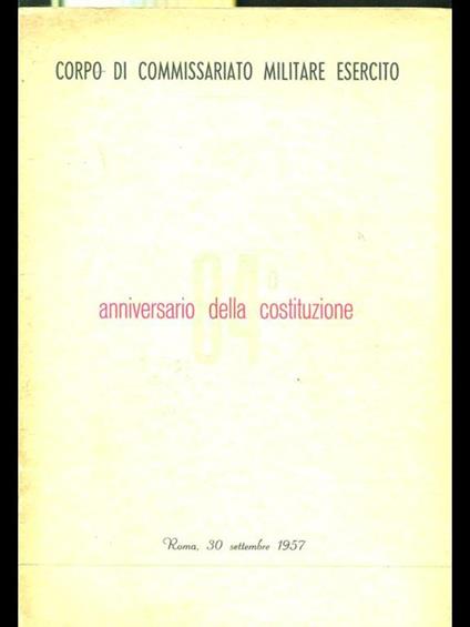 84° anniversario della Costituzione - copertina