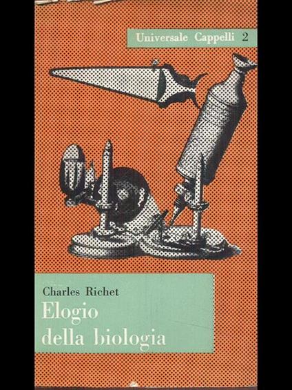 Elogio della biologia - Charles Richet - copertina