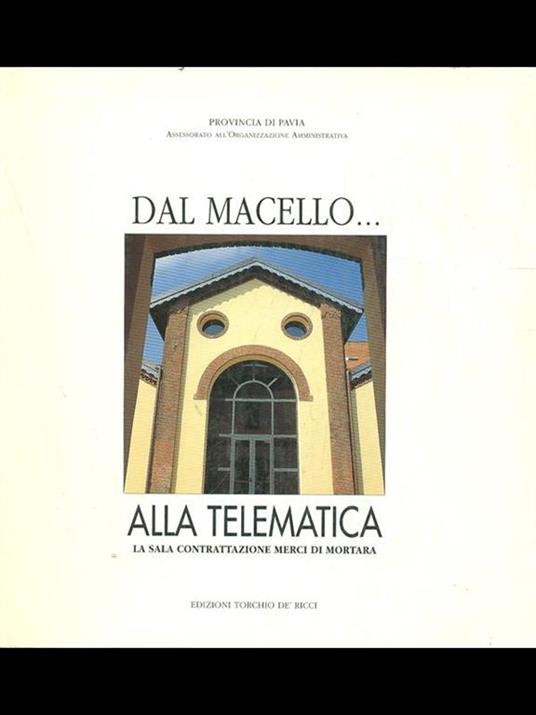 Dal macello alla telematica - copertina