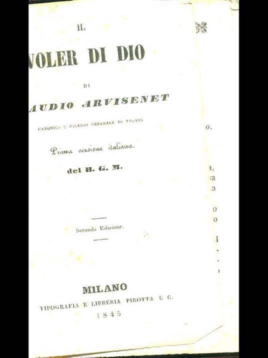 Il voler di Dio - copertina