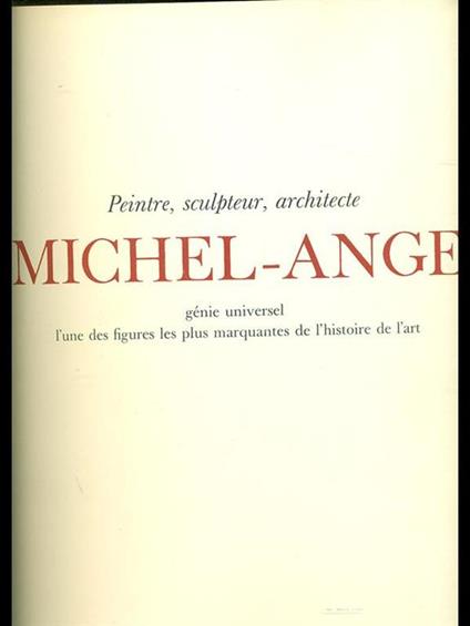 Michel-Ange - copertina