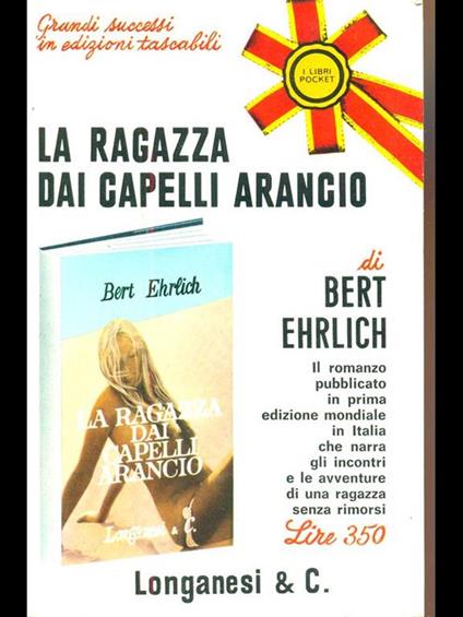 La ragazza dai capelli arancio - Bert Ehrlich - copertina