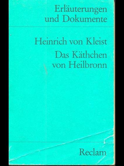Das Kathchen von Heilbronn - Heinrich von Kleist - copertina