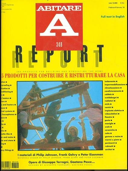 Abitare n. 348/febbraio 1996 - copertina