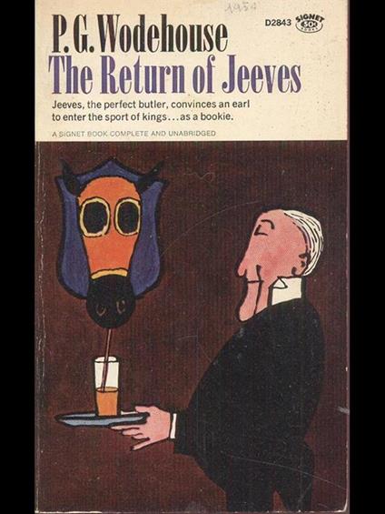 The return of Jeeves - Pelham G. Wodehouse - copertina