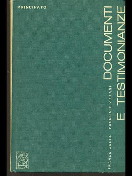 Documenti e testimonianze - copertina