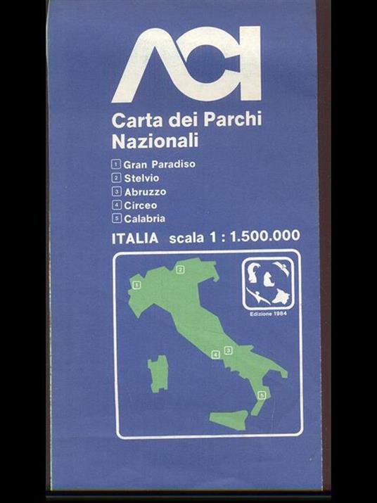 Carta dei parchi nazionali-Italia - copertina