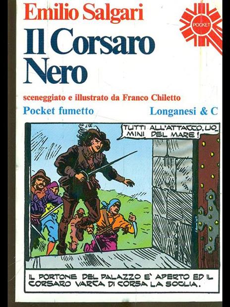 Il corsaro nero a fumetti - Emilio Salgari - copertina
