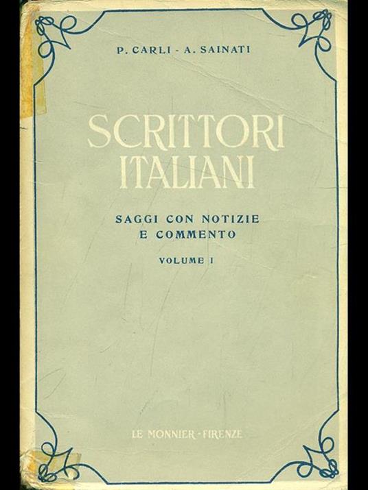 Scrittori italiani - Plinio Carli,Augusto Sainati - 4