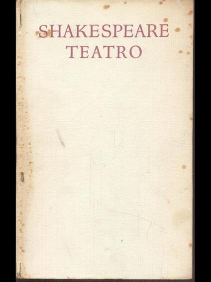 Teatro Vol. 3 - William Shakespeare - copertina