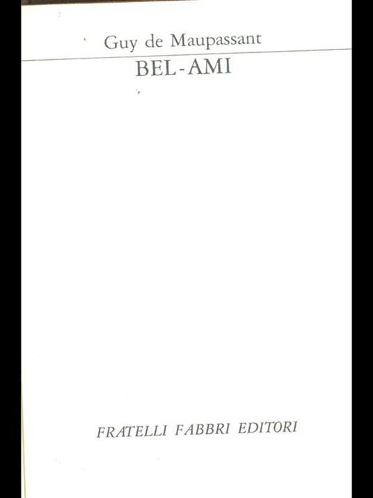 Bel-Ami - Guy de Maupassant - copertina