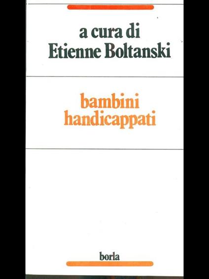 Bambini handicappati - Etienne Boltanski - copertina