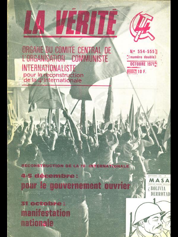 La Verite n 554-555 octobre 1971