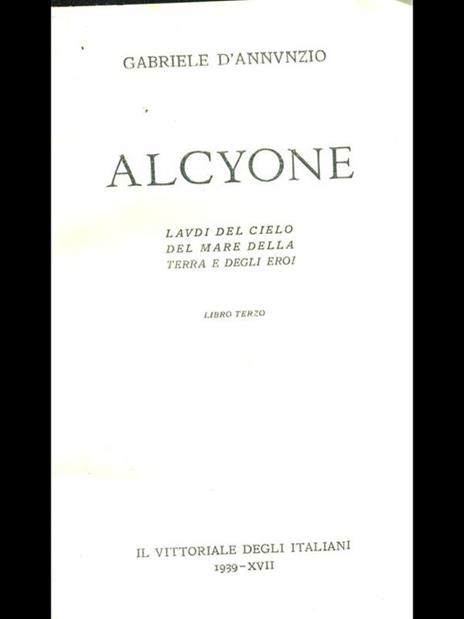 Alcyone libro terzo - Gabriele D'Annunzio - 8