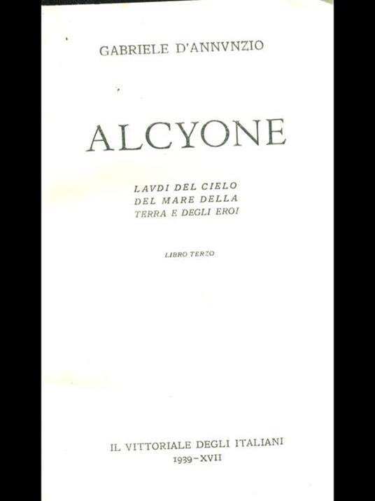 Alcyone libro terzo - Gabriele D'Annunzio - 5