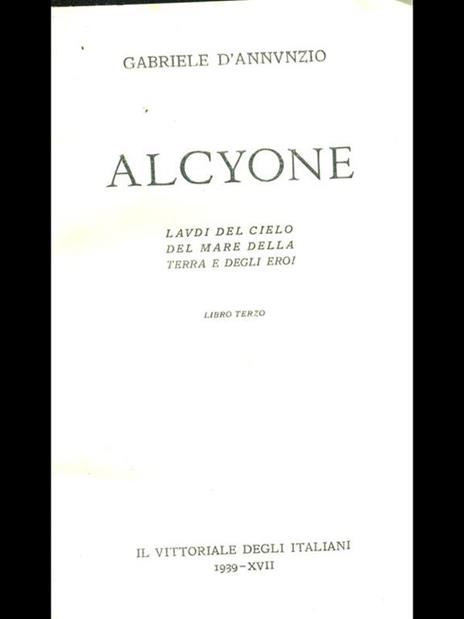 Alcyone libro terzo - Gabriele D'Annunzio - 10