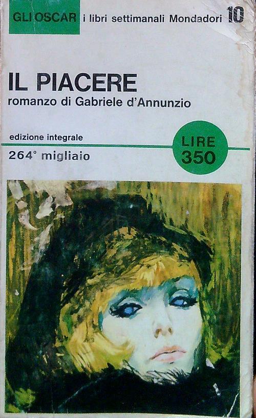 Il piacere - Gabriele D'Annunzio - copertina