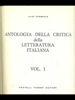 Antologia della critica della letteratura italiana Vol. 1