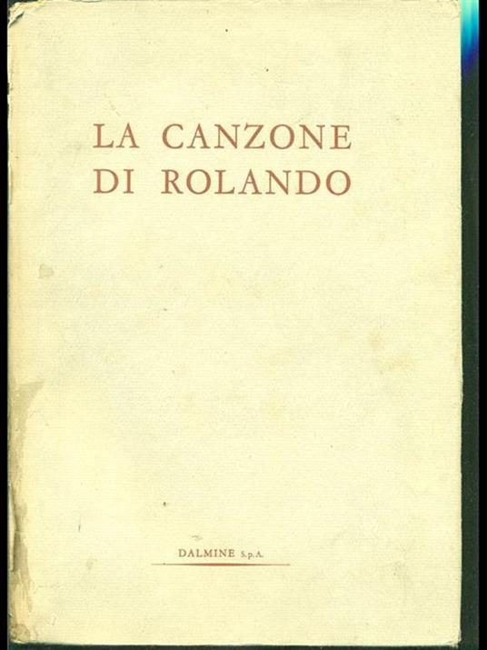 La canzone di Rolando - copertina