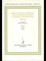 Bibliografia generale della lingua e della letteratura italiana 1992 Vol. 2/1