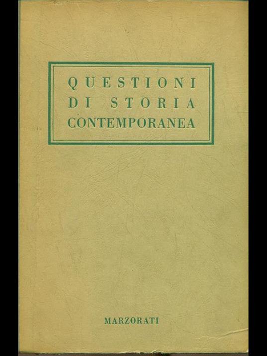 Questioni di storia contemporanea Vol. 3 - Ettore Rota - copertina
