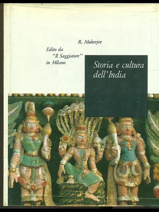 Storia e cultura dell'India - Radhakamal Mukerjee - copertina