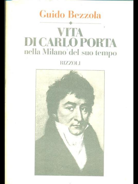 Vita di Carlo Porta - Guido Bezzola - copertina