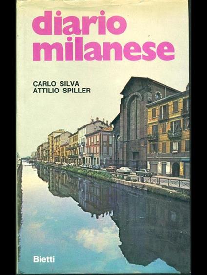 Diario milanese - Silva,Attilio Spiller - copertina