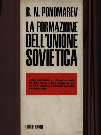 La formazione dell'Unione Sovietica - copertina