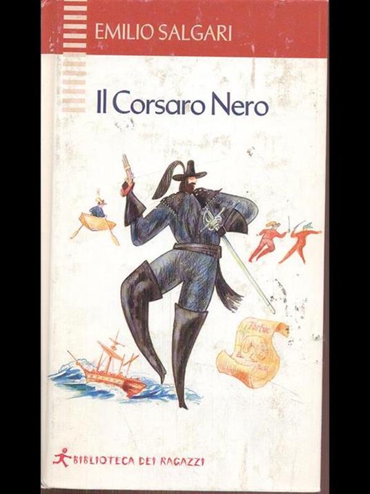 Il corsaro nero - Emilio Salgari - copertina