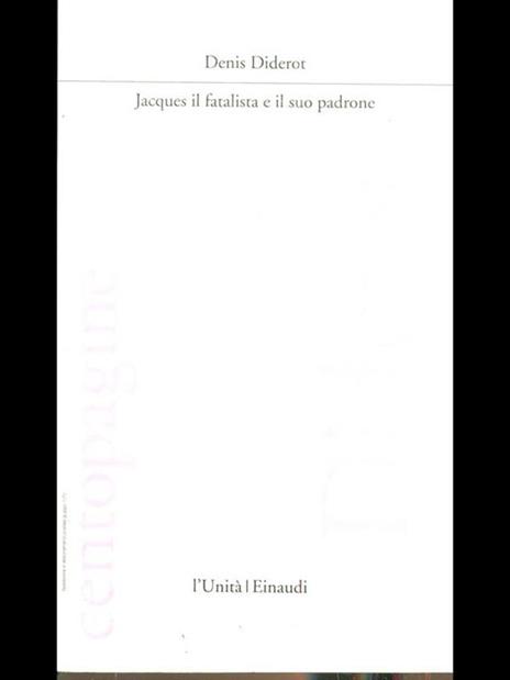 Jacques il fatalista e il suopadrone - Denis Diderot - 2