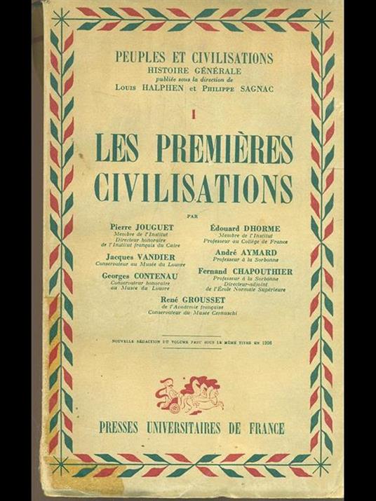 Les premieres civilisations vol. 1 - copertina
