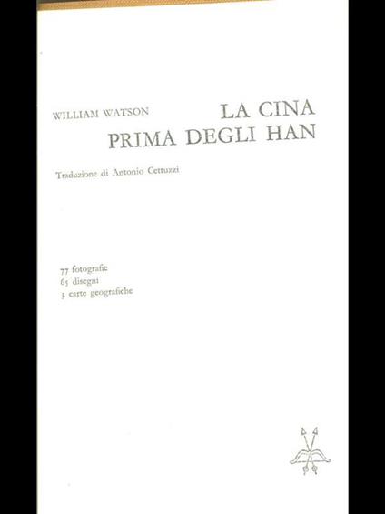 La Cina prima degli Han - William Watson - copertina