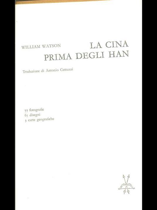 La Cina prima degli Han - William Watson - copertina