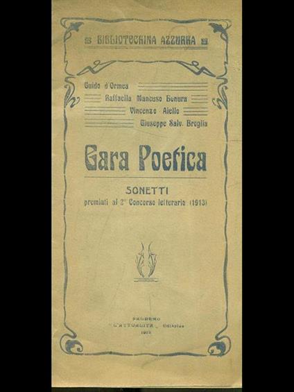 Gara poetica. Sonetti - copertina