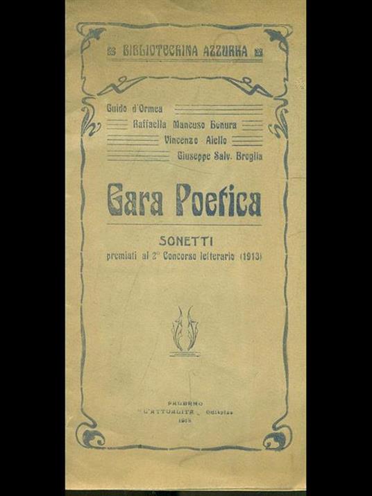 Gara poetica. Sonetti - copertina