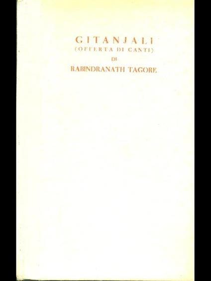 Gitanjali - Rabindranath Tagore - copertina