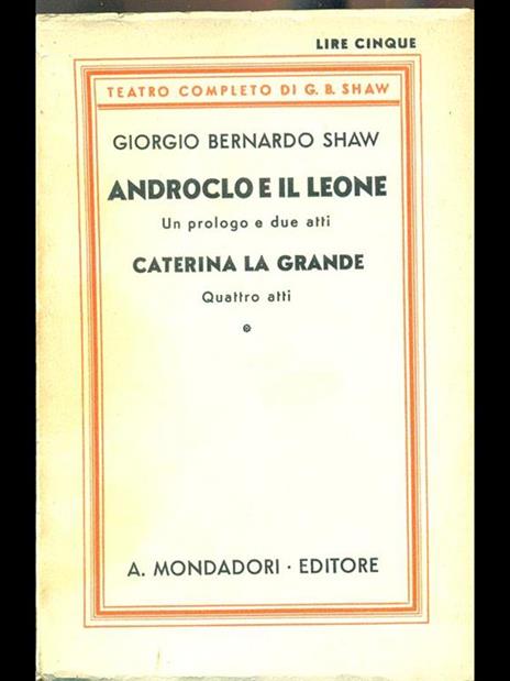 Androclo e il leone. Caterina la grande - 5