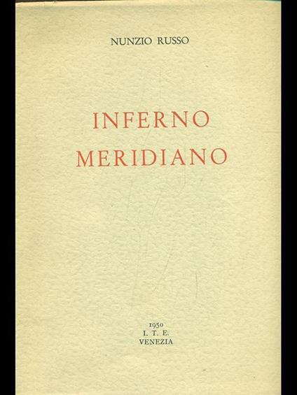 Inferno meridiano - Nunzio Russo - copertina