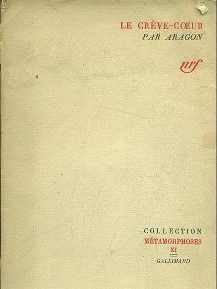 Le créve-caur - Louis Aragon - copertina