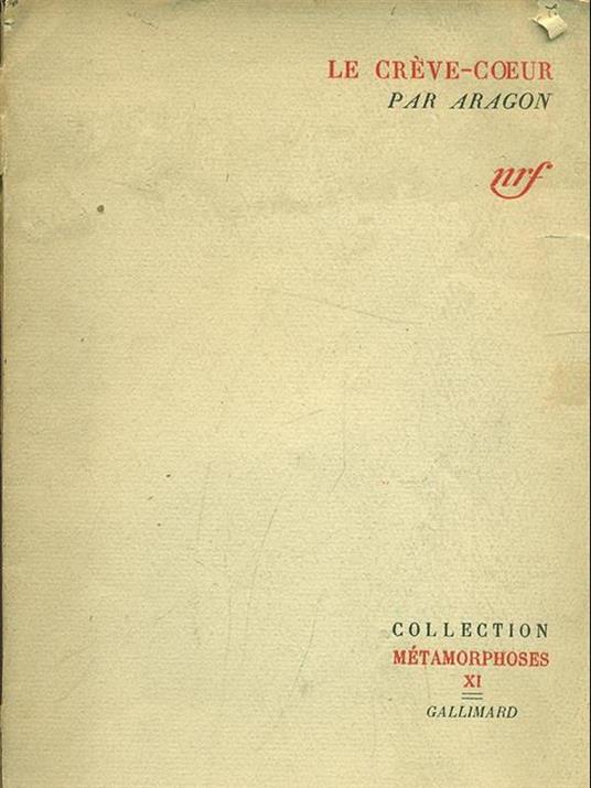 Le créve-caur - Louis Aragon - copertina