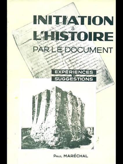 Initiation à l'histoire par le document - copertina